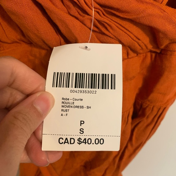 🆕 FOREVER Elegant Orange Sleeveless Dress - Picture 2 of 3